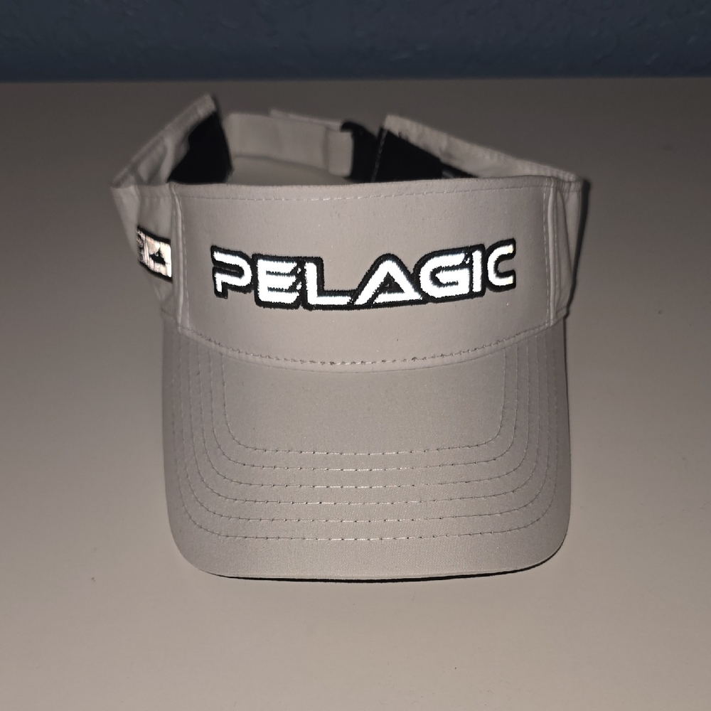 Pelagic White Visor Hat